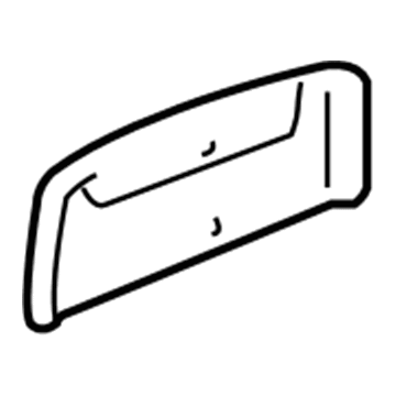 Chevy 15913746 Center Seat Belt Rear Cover