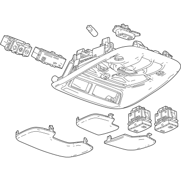 GM 85558637 Overhead Console, Jet Black 85558637 GM Overhead Console, Jet Black Illustration 1 of 1