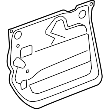 84046846 GM Water Deflector, Inner Passenger Side Illustration 1 of 1