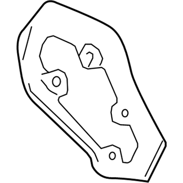 GM 95939962 Tail Lamp Assembly Gasket 95939962 GM Tail Lamp Assembly Gasket Illustration 1 of 1