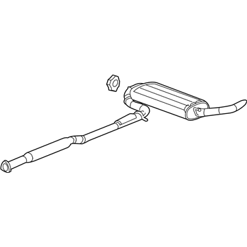 Chevy 15286603 Muffler With Tail Pipe