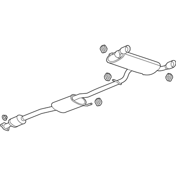 Chevy Captiva Sport Exhaust Pipe - 22878825
