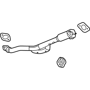 Chevy Captiva Sport Exhaust Pipe - 20965825
