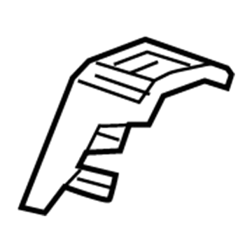 GM 84207189 Latch Cover, Passenger Side 84207189 GM Latch Cover, Passenger Side Illustration 1 of 1