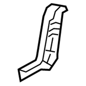 GM 84139569 Frame Cover, Jet Black, Passenger Side 84139569 GM Frame Cover, Jet Black, Passenger Side Illustration 1 of 1