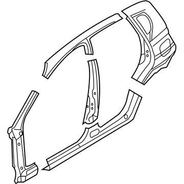 GM 96957686 Uniside Panel 96957686 GM Uniside Panel Illustration 1 of 1
