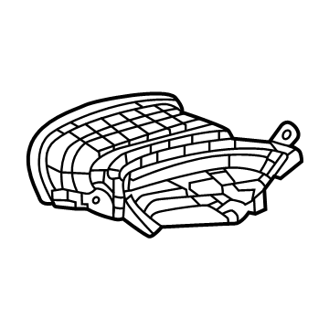 GM 42745990 Air Outlet, Driver Side 42745990 GM Air Outlet, Driver Side Illustration 1 of 1