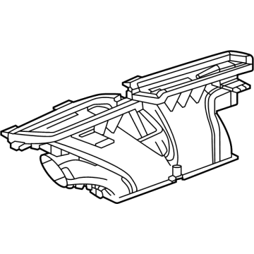 GM 60002460 Defroster Nozzle 60002460 GM Defroster Nozzle Illustration 1 of 1
