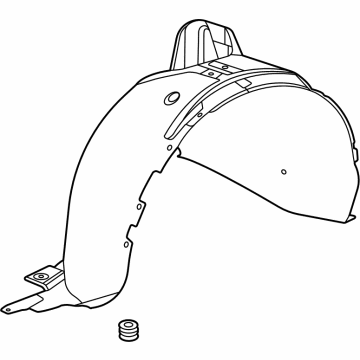 GM 42755111 Fender Liner, Front Inner Passenger Side 42755111 GM Fender Liner, Front Inner Passenger Side Illustration 1 of 1