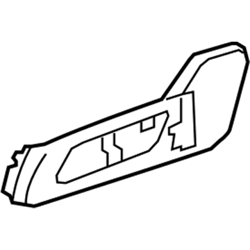 GM 25941791 Outer Finish Panel, Titanium, Driver Side 25941791 GM Outer Finish Panel, Titanium, Driver Side Illustration 1 of 1