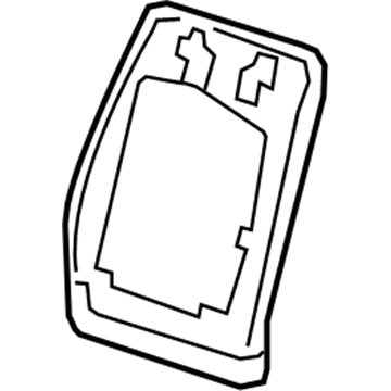 GM 20845942 Seat Back Panel, Titanium 20845942 GM Seat Back Panel, Titanium Illustration 1 of 1