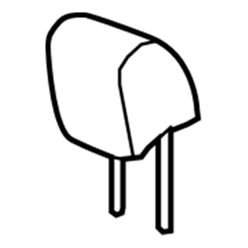 GM 23433510 Headrest, Titanium, Front 23433510 GM Headrest, Titanium, Front Illustration 1 of 1