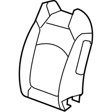 20864207 GM Seat Back Pad, Driver Side Illustration 1 of 1