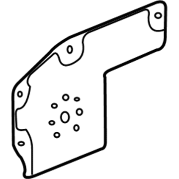 25898938 GM Splash Shield, Front Illustration 1 of 1