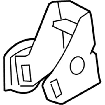 88975590 GM Front Mount Bracket Illustration 1 of 1