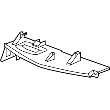 GM 22872263 Upper Baffle 22872263 GM Upper Baffle Illustration 1 of 1
