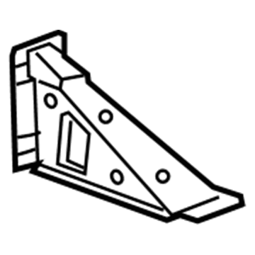 GM 84235514 Gusset, Rear Driver Side 84235514 GM Gusset, Rear Driver Side Illustration 1 of 1