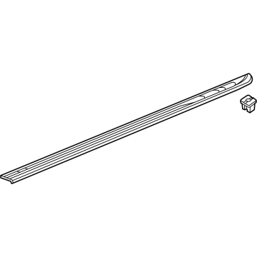 GM 84167956 Upper Molding, Black, Driver Side 84167956 GM Upper Molding, Black, Driver Side Illustration 1 of 1
