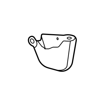 GM 84574874 Deflector, Rear Driver Side 84574874 GM Deflector, Rear Driver Side Illustration 1 of 1
