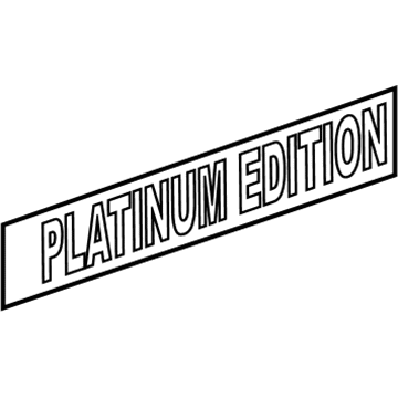 15876367 GM Nameplate, Rear Illustration 1 of 1