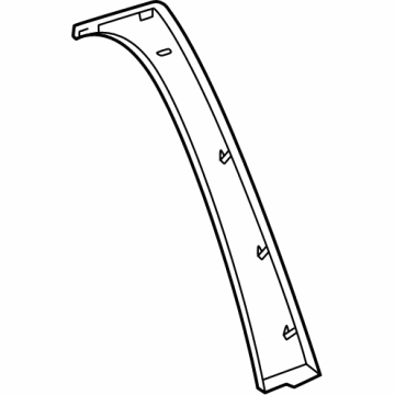 GM 84988865 Applique Assembly-Rear Side Door Window Frame Rear 84988865 GM Applique Assembly-Rear Side Door Window Frame Rear Illustration 1 of 1