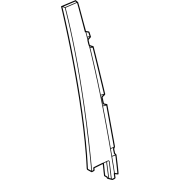 GM 85026864 Applique, Rear Side Door Window Reveal 85026864 GM Applique, Rear Side Door Window Reveal Illustration 1 of 1
