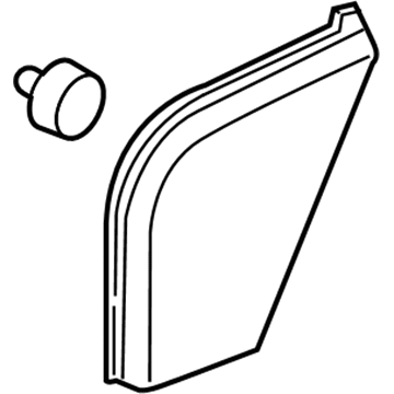 GM 95205559 Upper Trim Panel 95205559 GM Upper Trim Panel Illustration 1 of 1