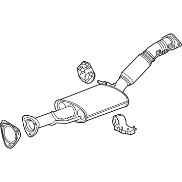 Buick 60009397 Muffler & Pipe Assembly