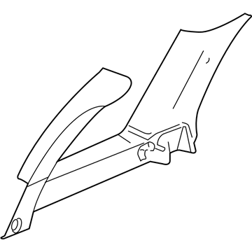 GM 15216748 Window Molding, Passenger Side 15216748 GM Window Molding, Passenger Side Illustration 1 of 1