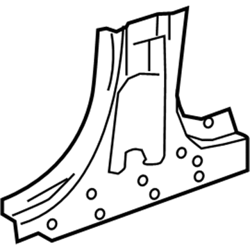 23288078 GM Center Pillar Reinforcement, Lower Inner Driver Side Illustration 1 of 1