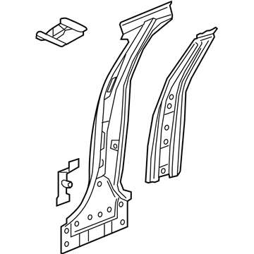 84284916 GM Center Pillar Reinforcement, Driver Side Illustration 1 of 1