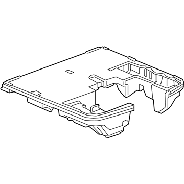 GM 84656085 Storage Compart, Black, Rear 84656085 GM Storage Compart, Black, Rear Illustration 1 of 1