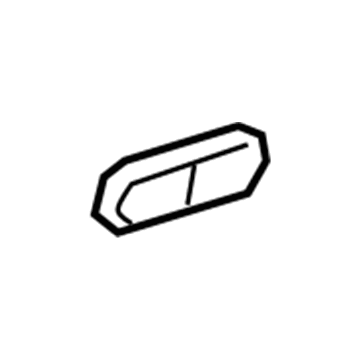 GM 23439179 Rear Sill Plate Cover, Jet Black, Passenger Side 23439179 GM Rear Sill Plate Cover, Jet Black, Passenger Side Illustration 1 of 1