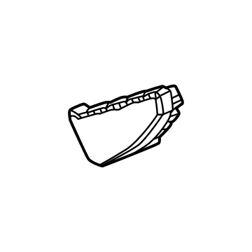 GM 84561326 Step Bar Front Cap, Driver Side 84561326 GM Step Bar Front Cap, Driver Side Illustration 1 of 1