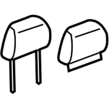 GM 15815933 Headrest 15815933 GM Headrest Illustration 1 of 1