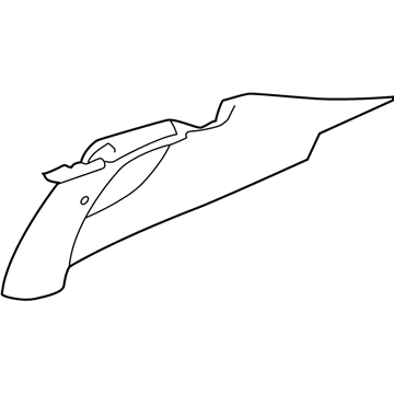 GM 10445366 Upper Trim Panel, Rear Driver Side 10445366 GM Upper Trim Panel, Rear Driver Side Illustration 1 of 1