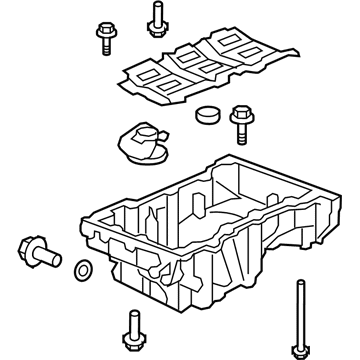 GM 12716570 Oil Pan 12716570 GM Oil Pan Illustration 1 of 1