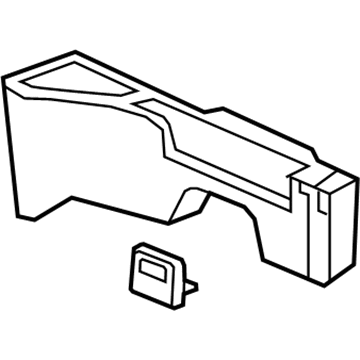 GM 22840561 Storage Compart, Rear Passenger Side 22840561 GM Storage Compart, Rear Passenger Side Illustration 1 of 1