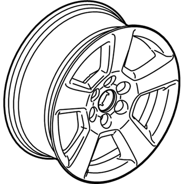 GM 20937764 Wheel, Alloy, Rear 20937764 GM Wheel, Alloy, Rear Illustration 1 of 1