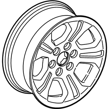 GM 84227871 Wheel, Alloy 84227871 GM Wheel, Alloy Illustration 1 of 1