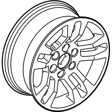 GM 20937769 Wheel, Alloy, Rear 20937769 GM Wheel, Alloy, Rear Illustration 1 of 1