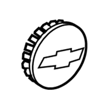 20941994 GM Center Cap, Gold; Silver Illustration 1 of 1