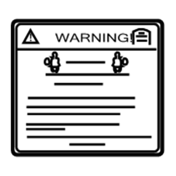 GM 96548512 Info Label 96548512 GM Info Label Illustration 1 of 1