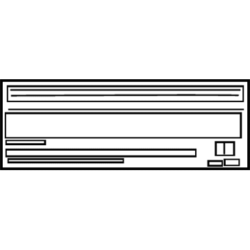 GM 20981791 Fuel Label 20981791 GM Fuel Label Illustration 1 of 1