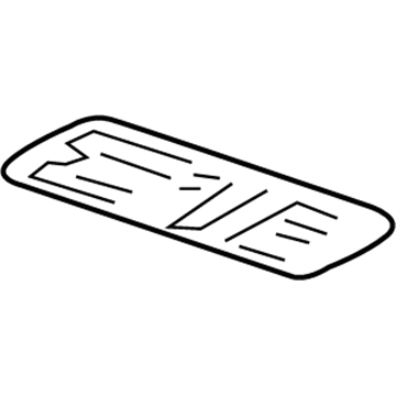 GM 22755833 Battery Label 22755833 GM Battery Label Illustration 1 of 1