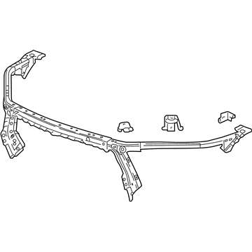 GM 84462768 Upper Tie Bar, Front 84462768 GM Upper Tie Bar, Front Illustration 1 of 1