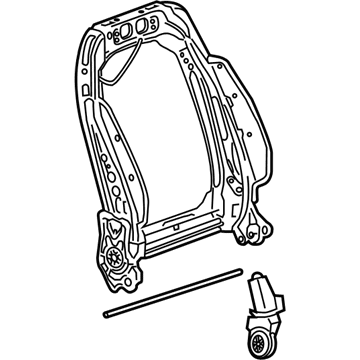 84272357 GM Seat Back Frame, Front Illustration 1 of 1