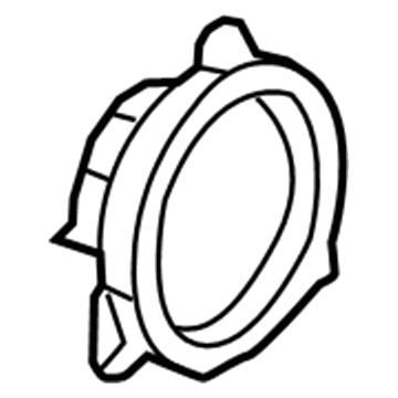 GM 92203418 Rear Driver Speaker Mount Bracket 92203418 GM Rear Driver Speaker Mount Bracket Illustration 1 of 1
