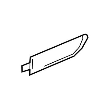 GM 84630640 Applique, Rear Passenger Side 84630640 GM Applique, Rear Passenger Side Illustration 1 of 1