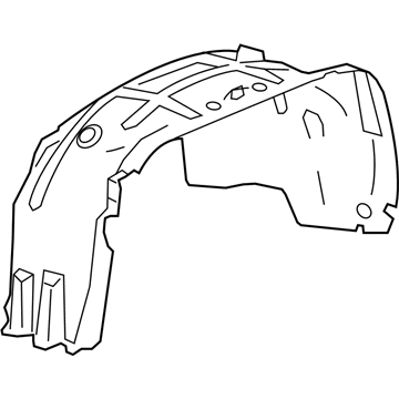 GMC Sierra 3500 HD Fender Splash Shield - 22763673